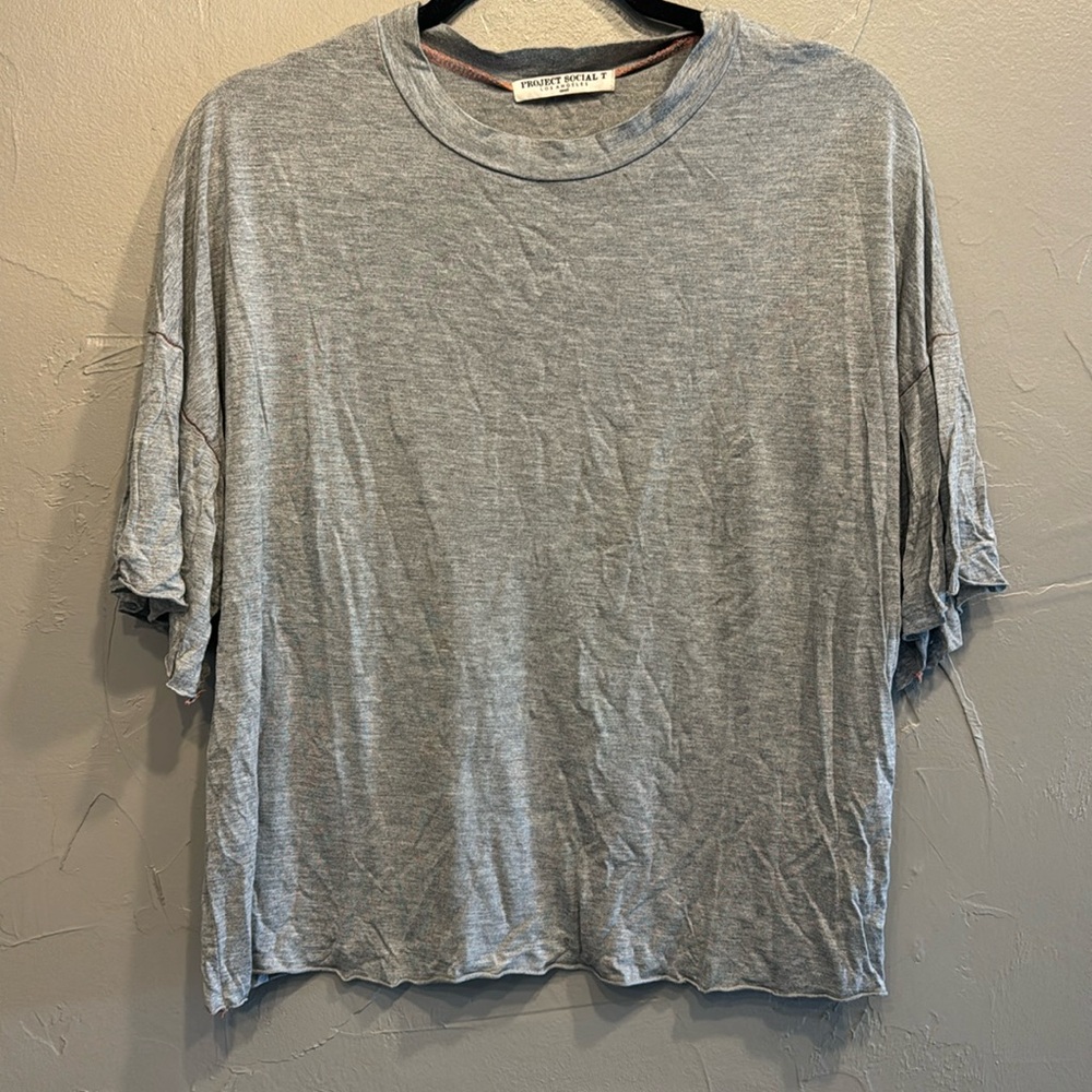 Project social T grey women’s oversized shirt
